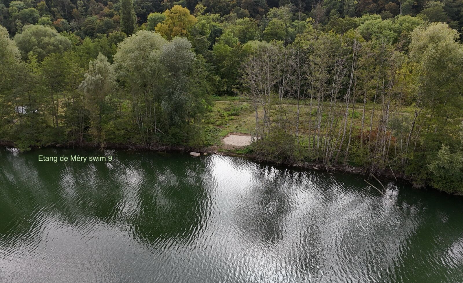 Etang de Mery swim 9 lake