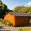 Bungalow carp fishing accommodation Vaulaurent France