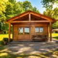 Blokhütte Unterkunft Karpfenangeln Frankreich Vaulaurent Carp fishing